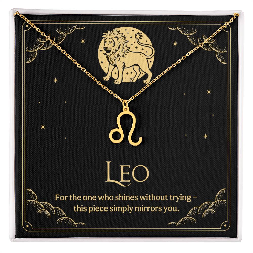 Leo Zodiac Symbol Necklace