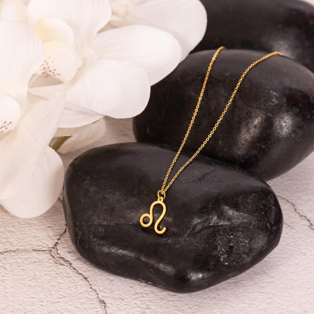 Leo Zodiac Symbol Necklace