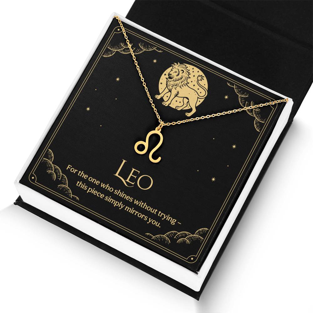 Leo Zodiac Symbol Necklace