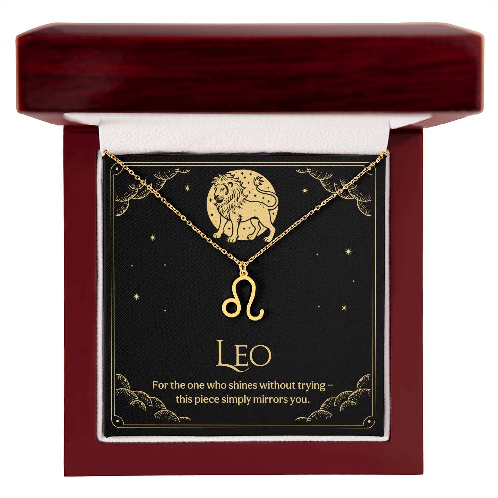 Leo Zodiac Symbol Necklace