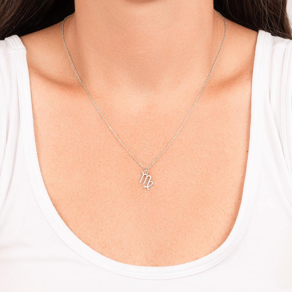 Virgo Zodiac Symbol Necklace