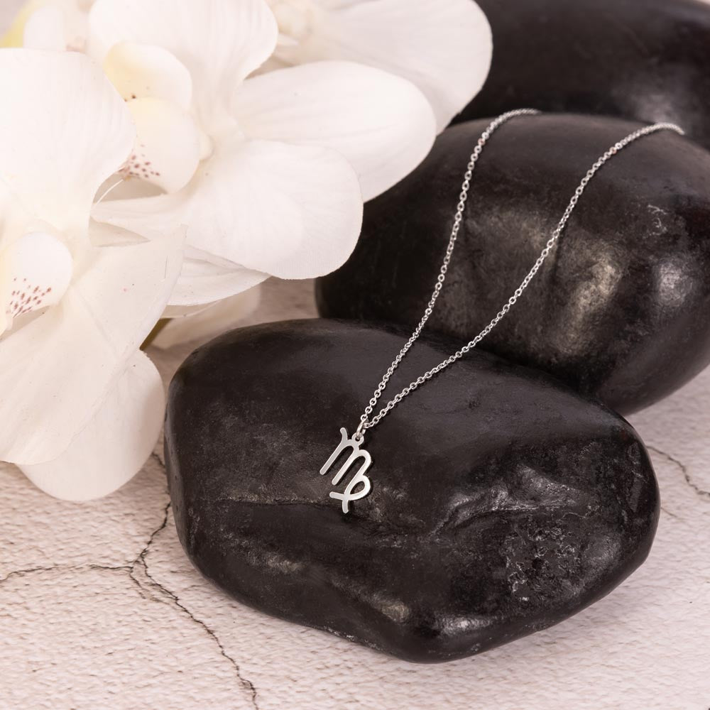 Virgo Zodiac Symbol Necklace