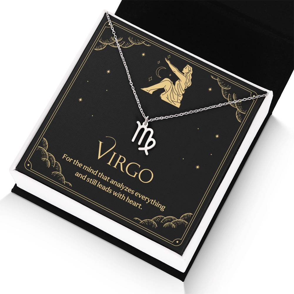 Virgo Zodiac Symbol Necklace