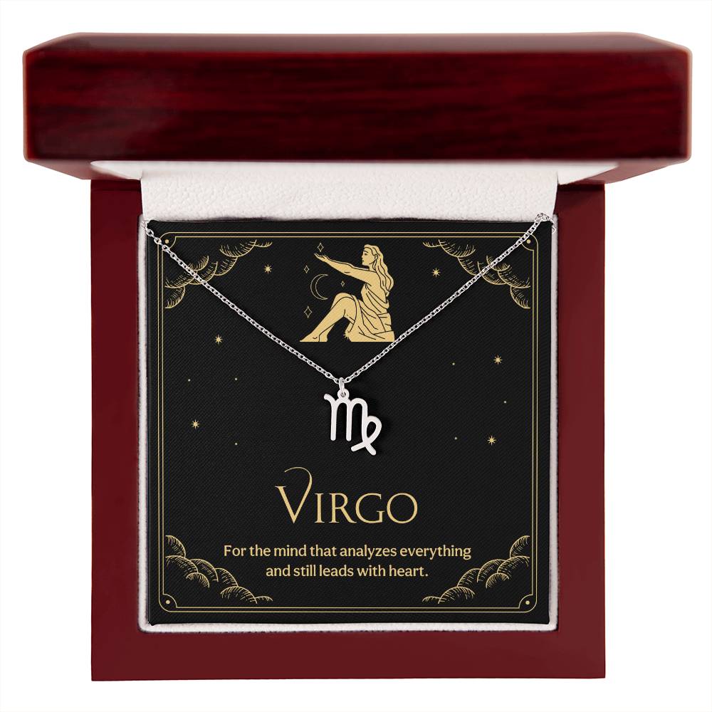 Virgo Zodiac Symbol Necklace