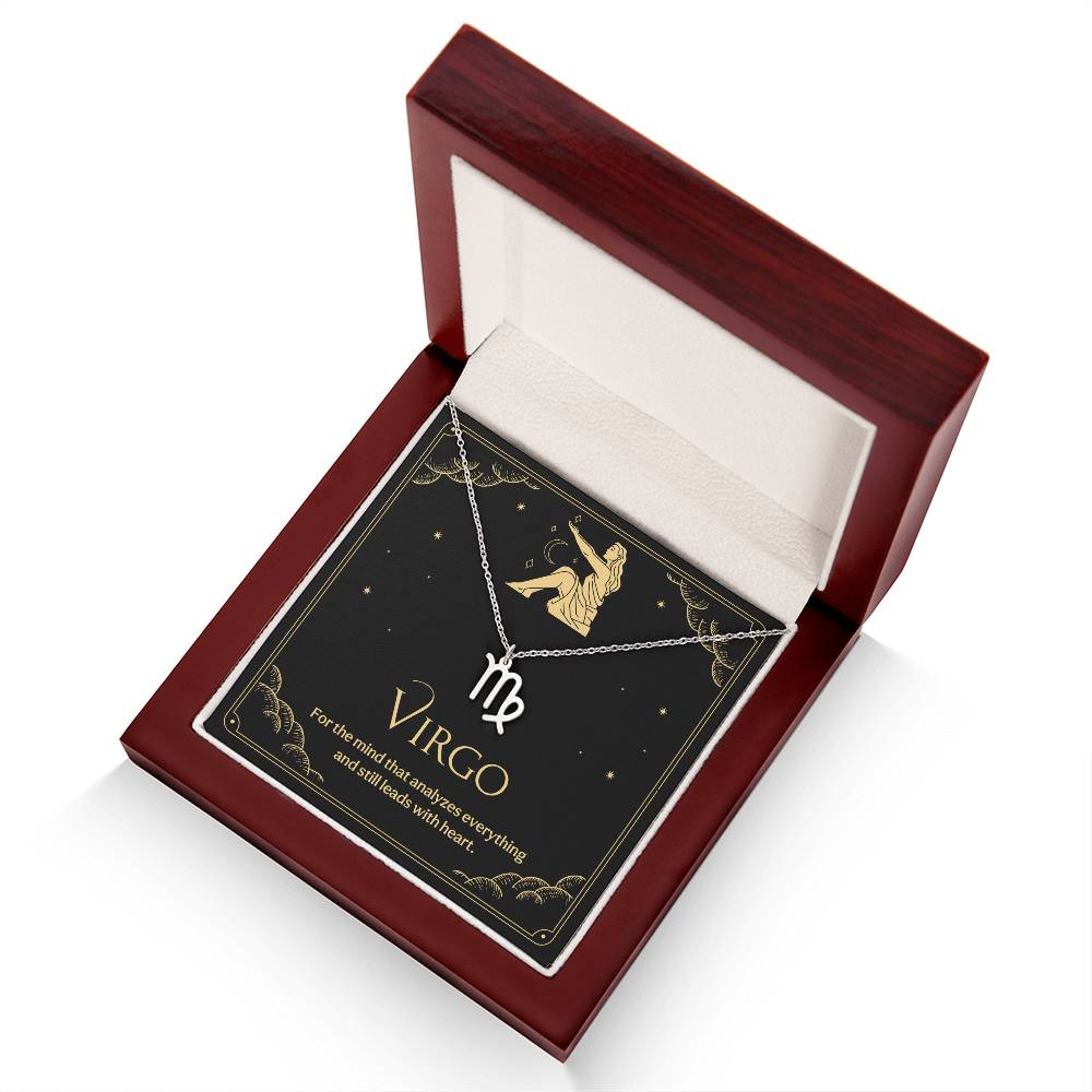 Virgo Zodiac Symbol Necklace