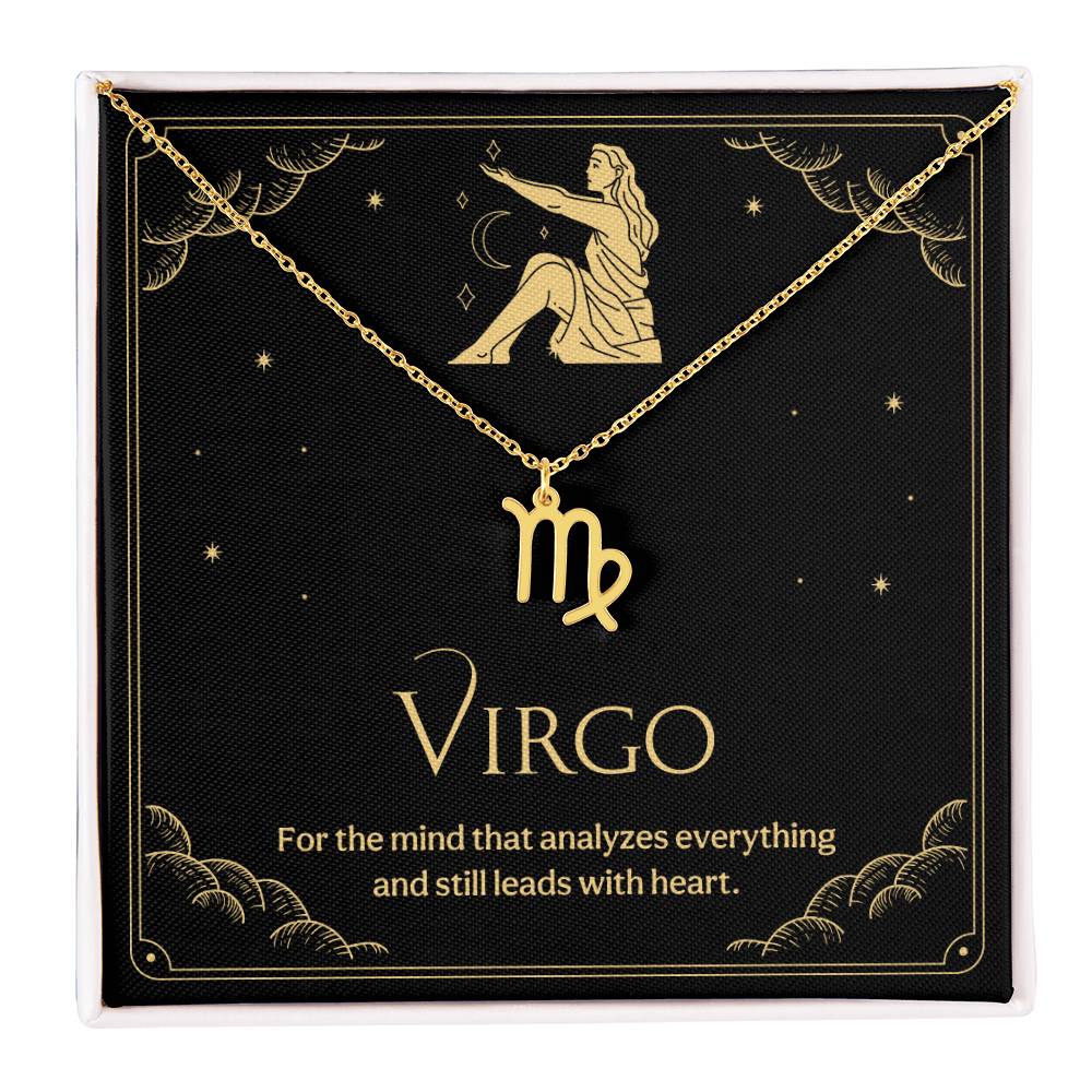 Virgo Zodiac Symbol Necklace