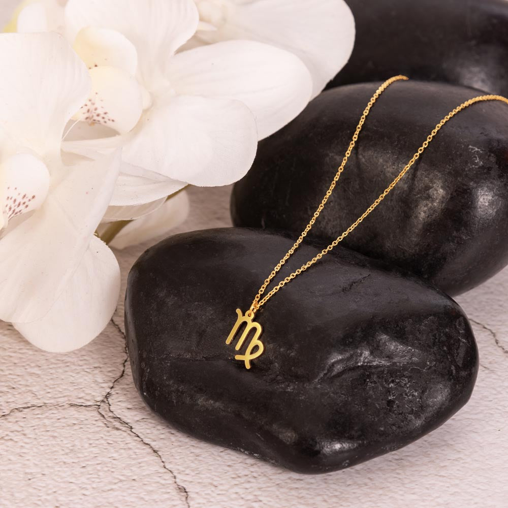 Virgo Zodiac Symbol Necklace