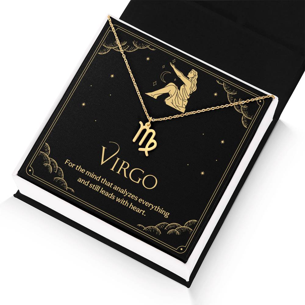 Virgo Zodiac Symbol Necklace