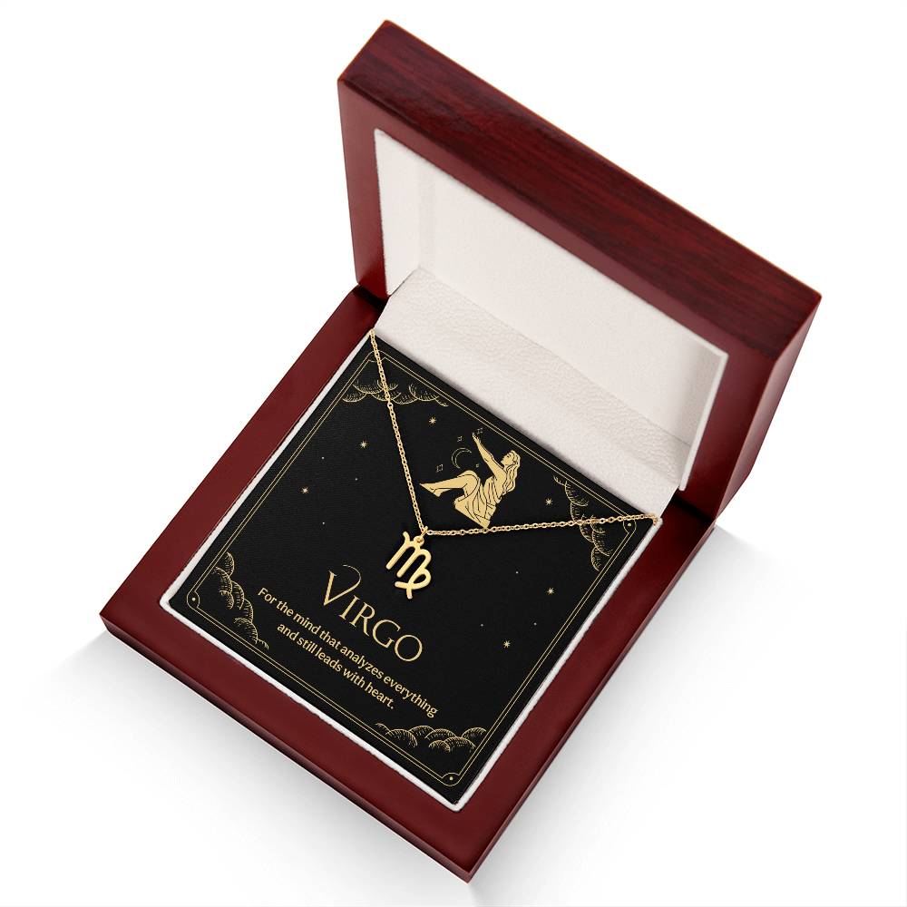 Virgo Zodiac Symbol Necklace
