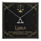 Libra Zodiac Symbol Necklace