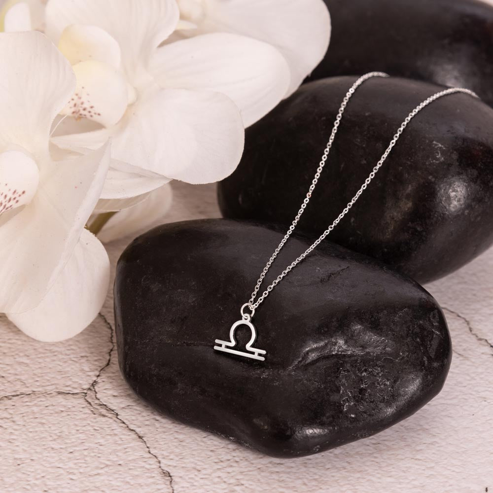 Libra Zodiac Symbol Necklace