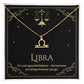 Libra Zodiac Symbol Necklace