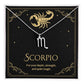 Scorpio Zodiac Symbol Necklace