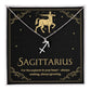 Sagittarius Zodiac Symbol Necklace
