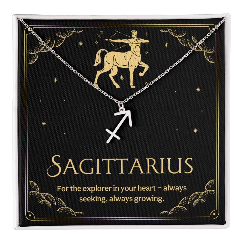 Sagittarius Zodiac Symbol Necklace