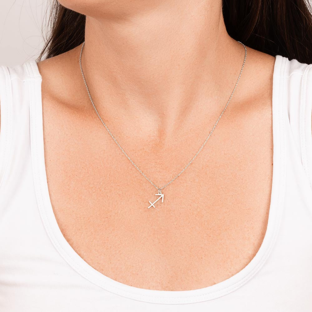 Sagittarius Zodiac Symbol Necklace