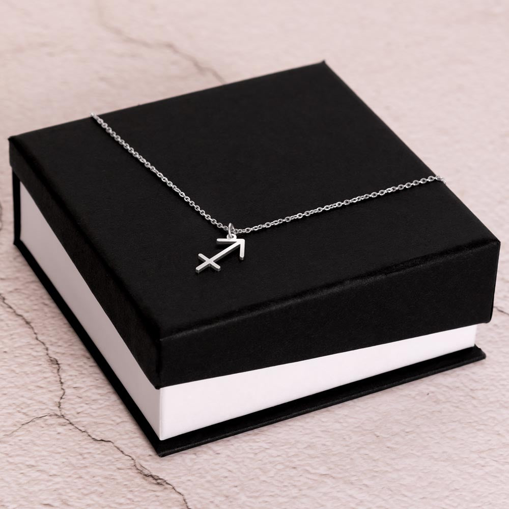 Sagittarius Zodiac Symbol Necklace