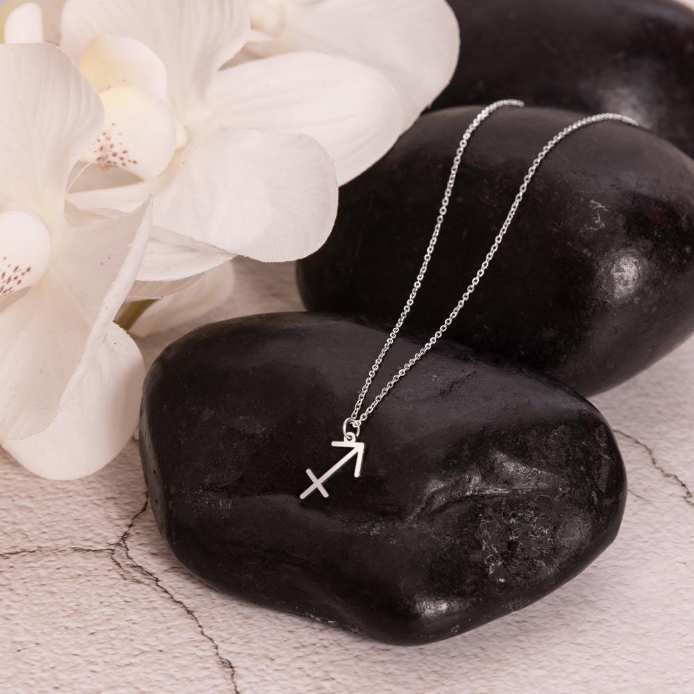Sagittarius Zodiac Symbol Necklace