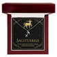 Sagittarius Zodiac Symbol Necklace