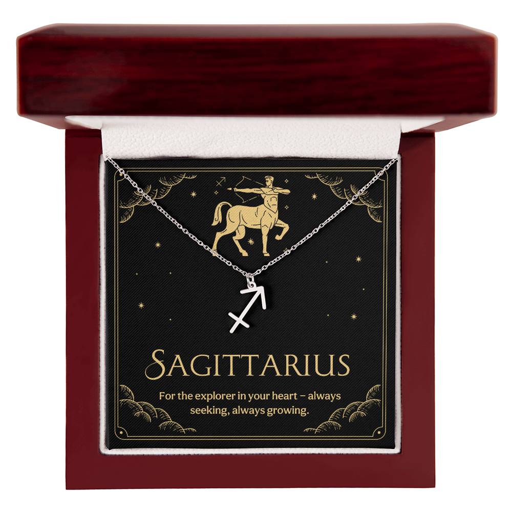 Sagittarius Zodiac Symbol Necklace