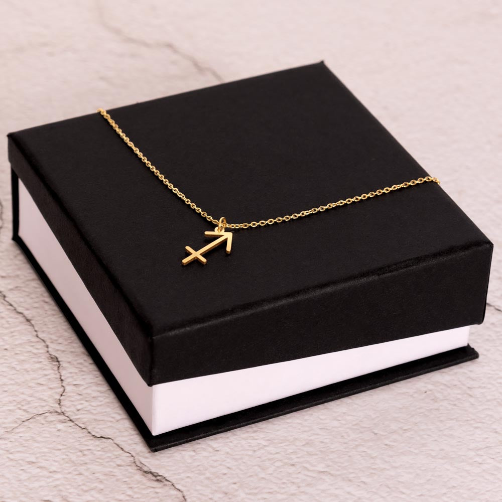 Sagittarius Zodiac Symbol Necklace