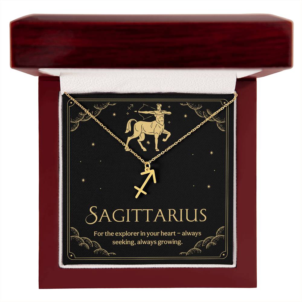 Sagittarius Zodiac Symbol Necklace
