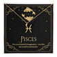 Pisces Zodiac Symbol Necklace