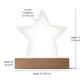 Printed Star Acrylic Keepsake For New Baby Nursery Or Child Bedroom, LED Light Feature, From Mother