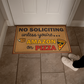 Funny Welcome Mat, No Soliciting Doormat, Indoor/Outdoor Entry Rug