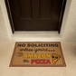 Funny Welcome Mat, No Soliciting Doormat, Indoor/Outdoor Entry Rug