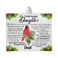 To My Daughter, Sherpa Hooded Christmas Blanket