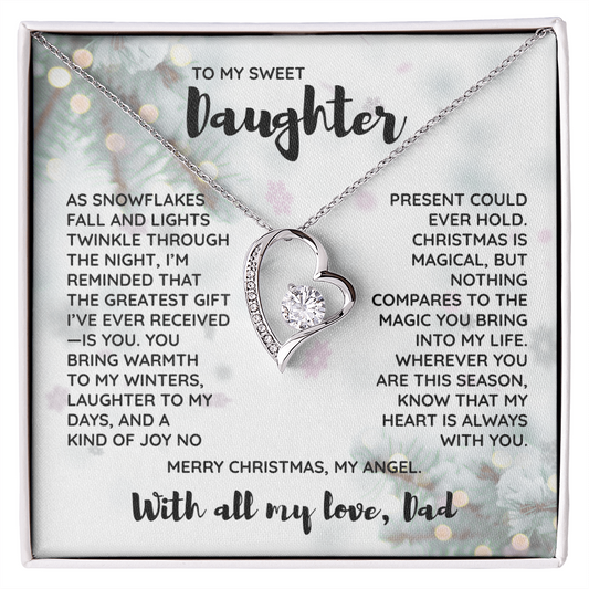 To My Daughter Gift, My Heart Is Always With You, Merry Christmas