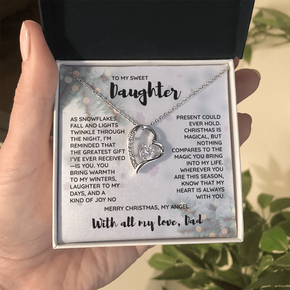 To My Daughter Gift, My Heart Is Always With You, Merry Christmas