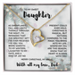 To My Daughter Gift, My Heart Is Always With You, Merry Christmas