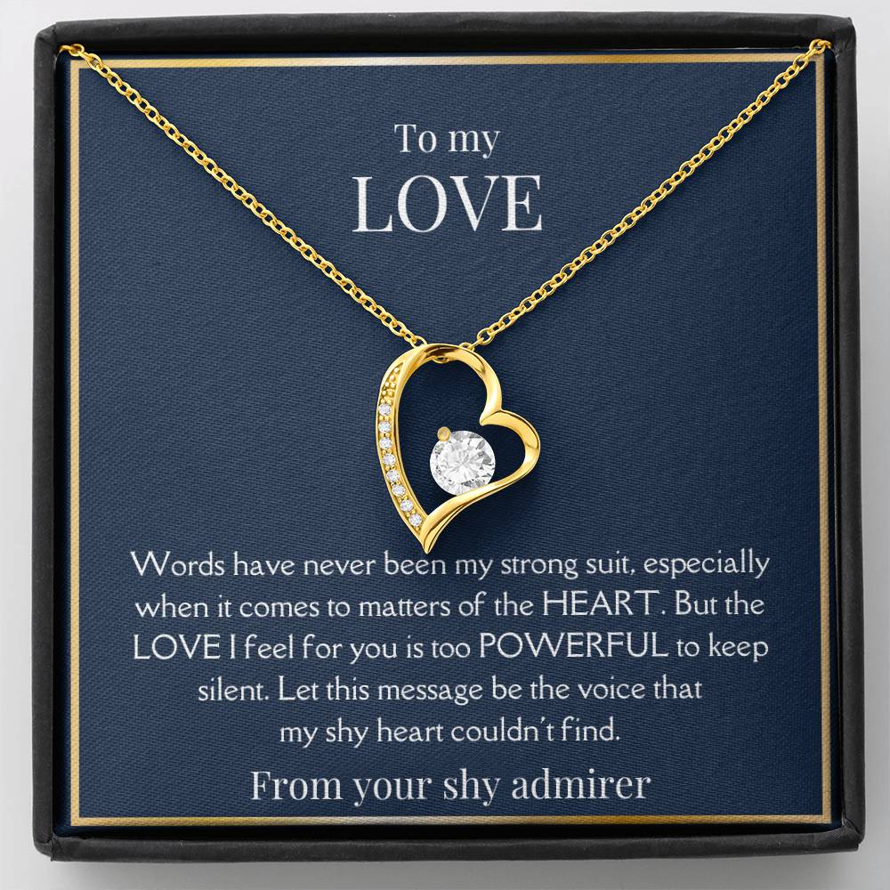 To My Love, From Your Shy Admirer