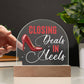 Closing Deals In Heels, Acrylic Plaque For Office Desk, Realtor Gift Idea, Entrepreneur, Boss Lady, SheEO