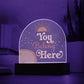 Acrylic Plaque, Classroom Decor, Counseling Office Plaque, Inclusion, You Belong Here