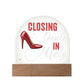 Closing Deals In Heels, Acrylic Plaque For Office Desk, Realtor Gift Idea, Entrepreneur, Boss Lady, SheEO