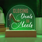 Closing Deals In Heels, Acrylic Plaque For Office Desk, Realtor Gift Idea, Entrepreneur, Boss Lady, SheEO