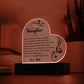 To My Daughter, Sentimental Acrylic Keepsake With LED Light, From Dad