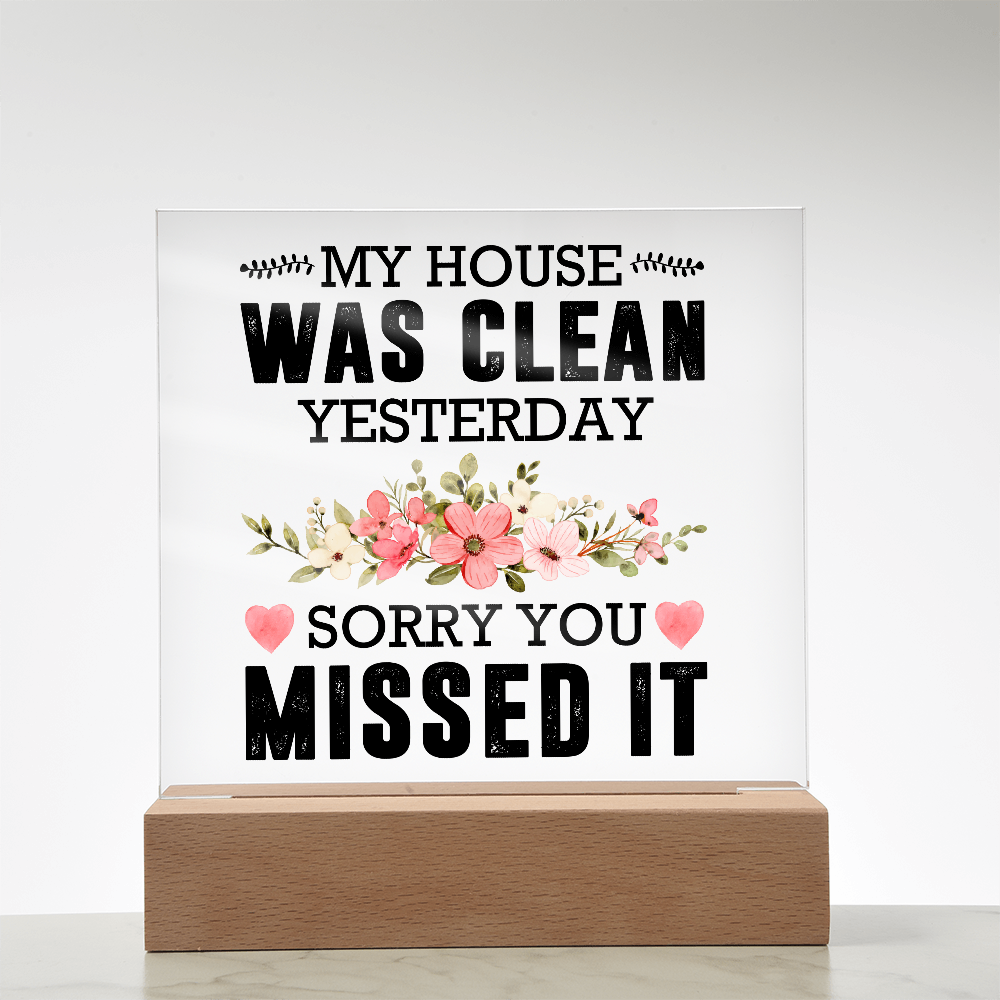 Acrylic Plaque Rustic Home Decor, Housewarming Gift Ideas, Home Office Decor