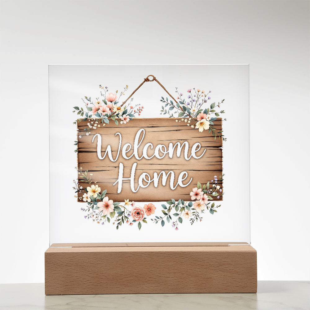 Welcome Home Acrylic Keepsake, Housewarming Gift Idea