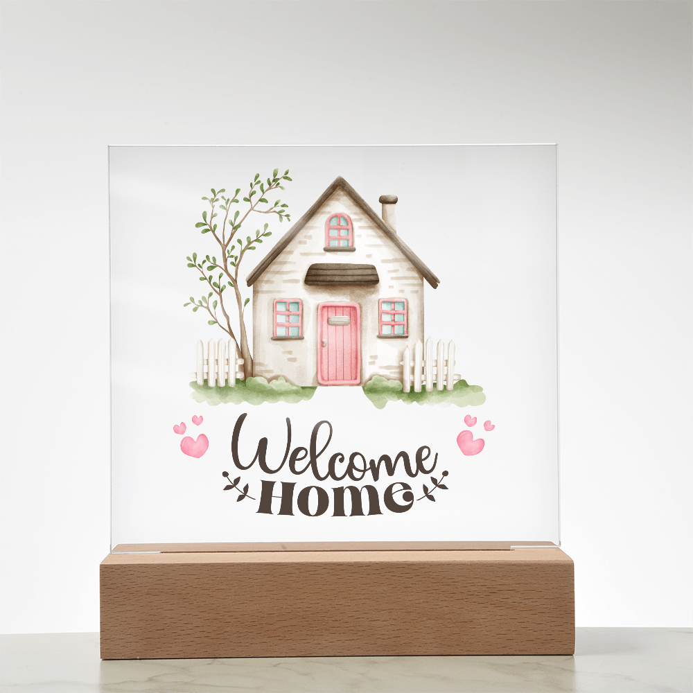 New Homeowners, Welcome Home Rustic Sign Acrylic Keepsake