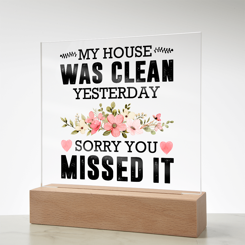 Acrylic Plaque Rustic Home Decor, Housewarming Gift Ideas, Home Office Decor