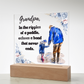 Gift For Grandpa, Keepsake Acrylic Plaque For Grandparent,  Gift From Grandson