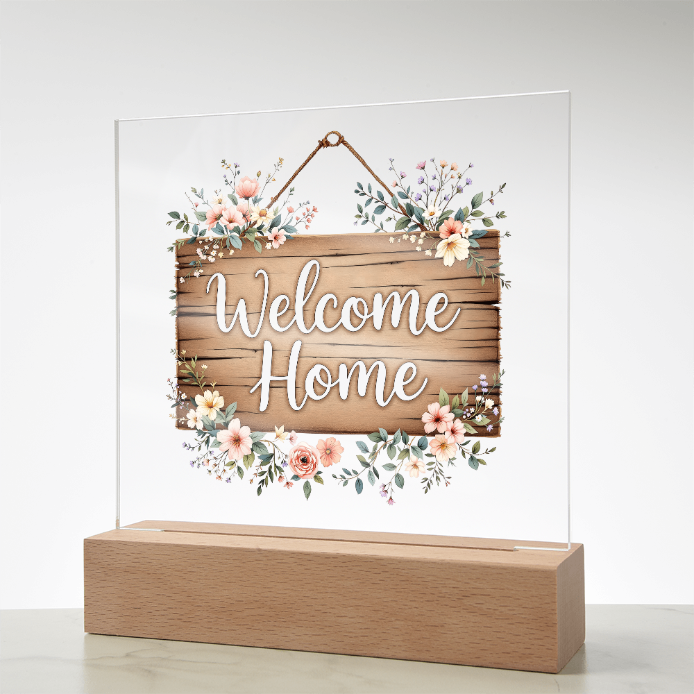 Welcome Home Acrylic Keepsake, Housewarming Gift Idea
