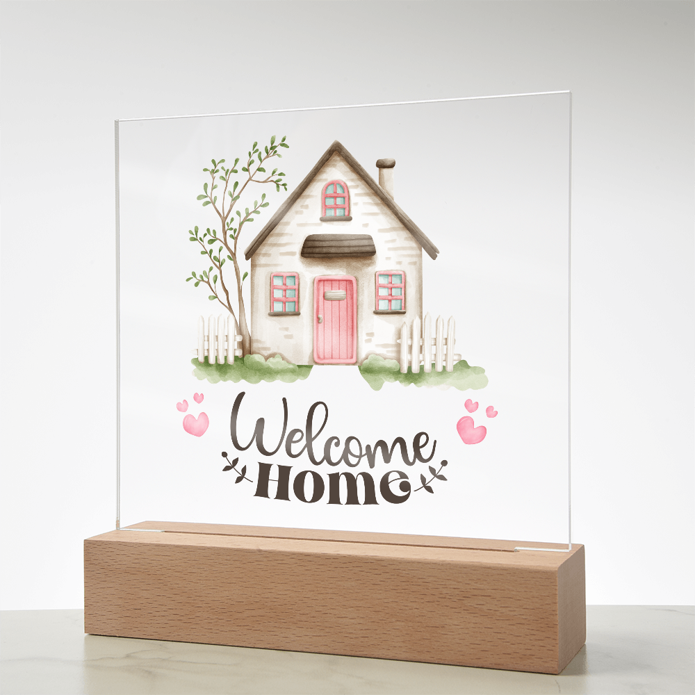 New Homeowners, Welcome Home Rustic Sign Acrylic Keepsake