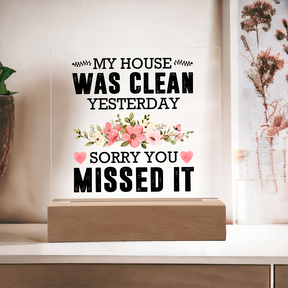 Acrylic Plaque Rustic Home Decor, Housewarming Gift Ideas, Home Office Decor