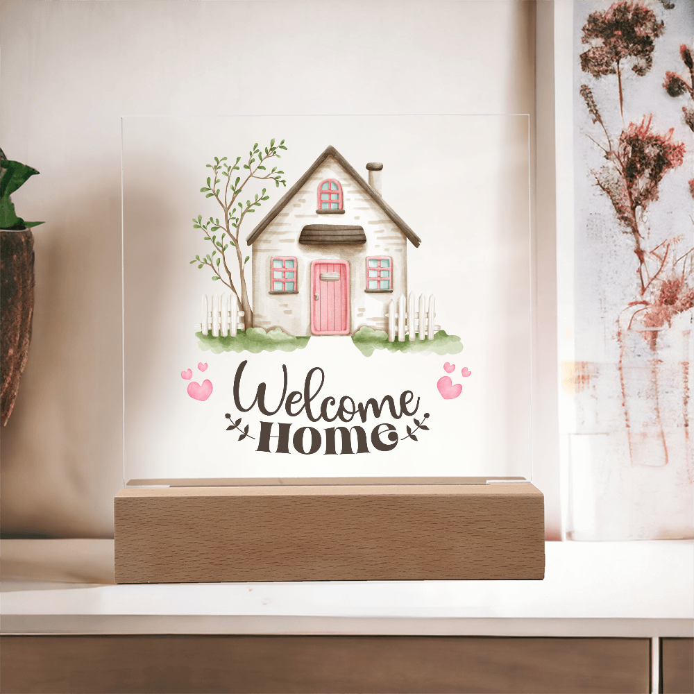 New Homeowners, Welcome Home Rustic Sign Acrylic Keepsake