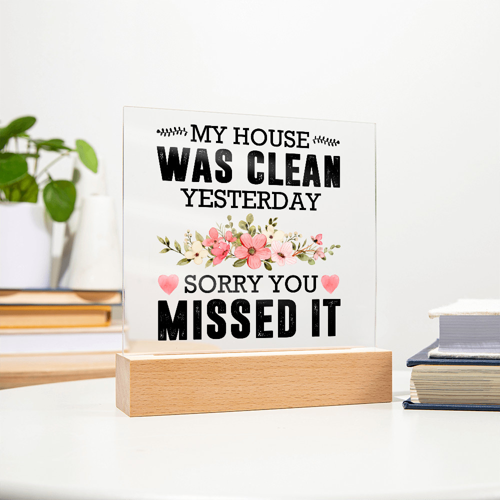 Acrylic Plaque Rustic Home Decor, Housewarming Gift Ideas, Home Office Decor